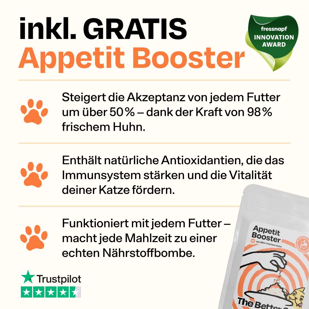 Frisches Starterpack inkl. GRATIS Appetit Booster Proben