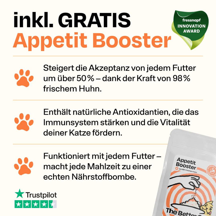 Frisches Starterpack inkl. GRATIS Appetit Booster Proben
