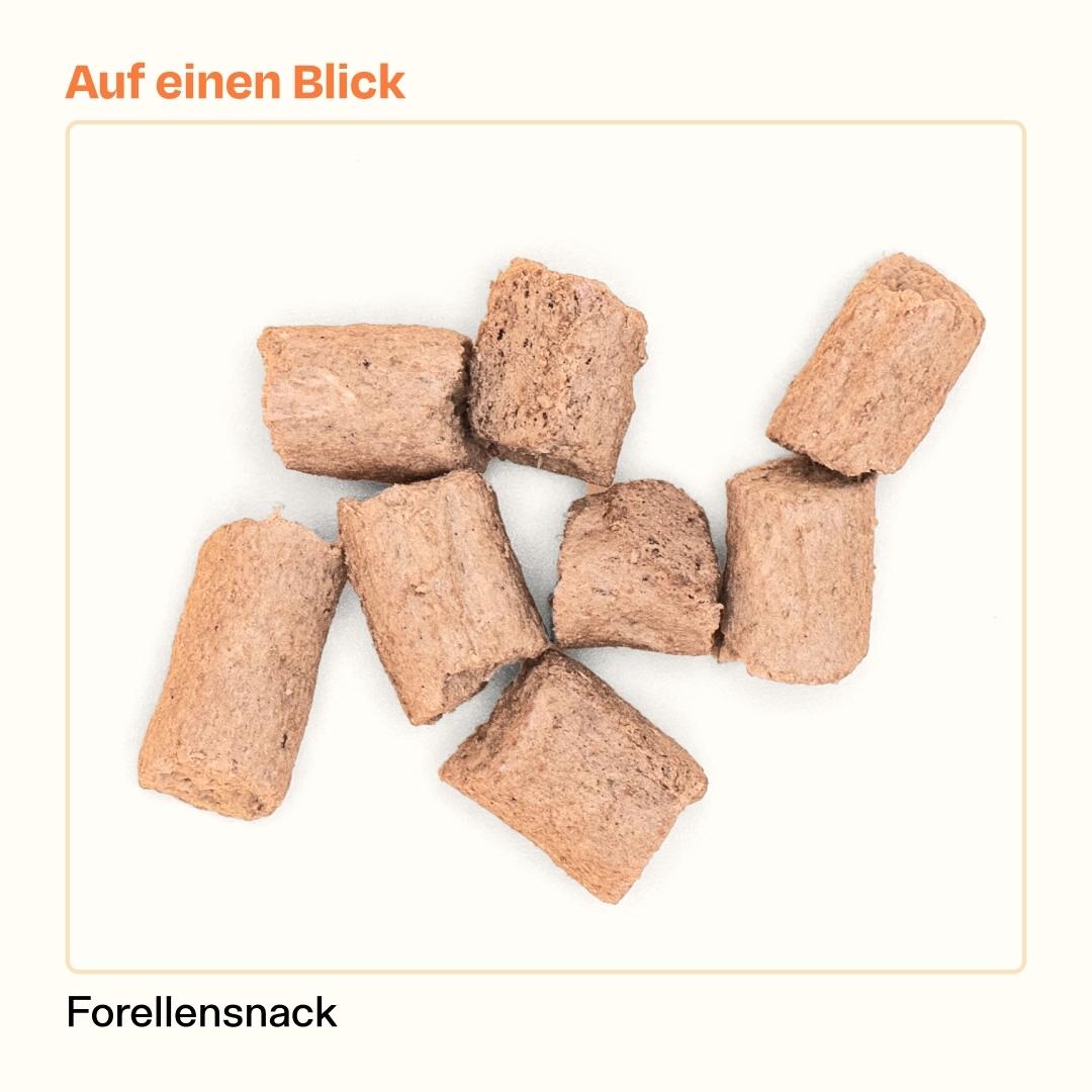 50g gefriergetrockneter purer Forellensnack 🐟