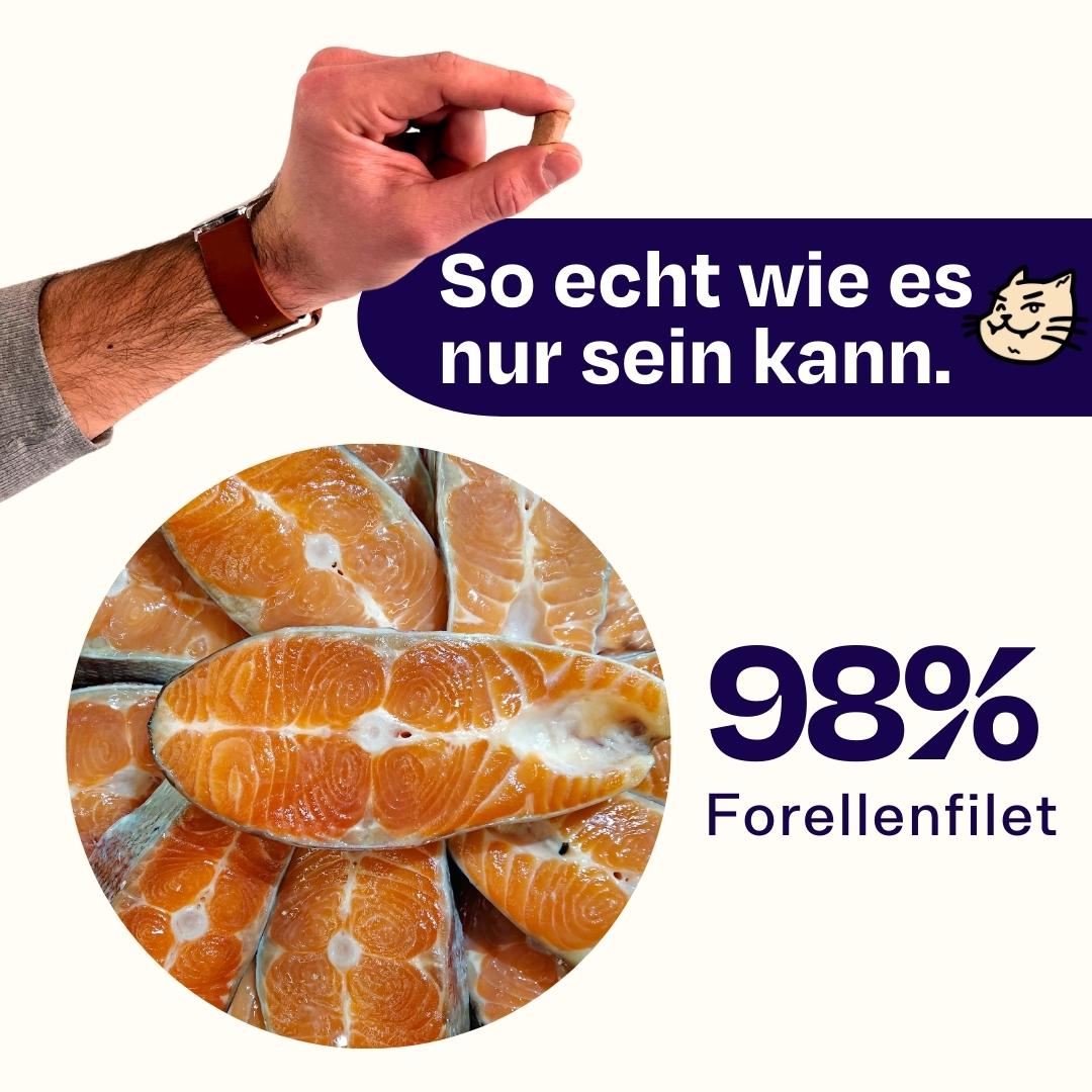 50g gefriergetrockneter purer Forellensnack 🐟