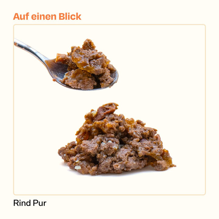 12x85g Monoprotein Rind Pur Nassfutter