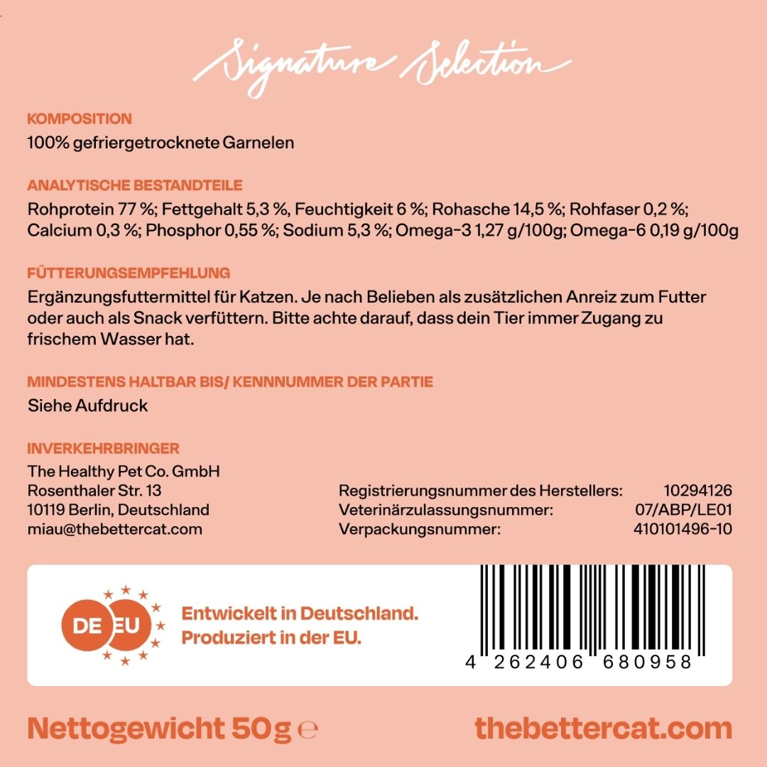 40g gefriergetrockneter Garnelen-Snack - Signature Selection 🦐