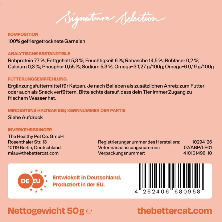 40g gefriergetrockneter Garnelen-Snack - Signature Selection 🦐