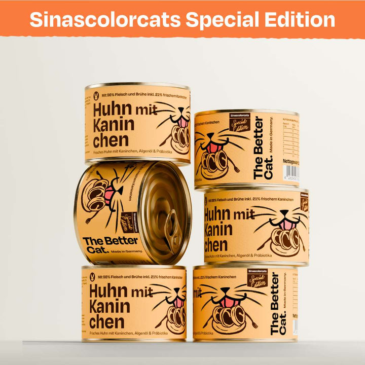 6x200g Huhn mit Kaninchen Nassfutter