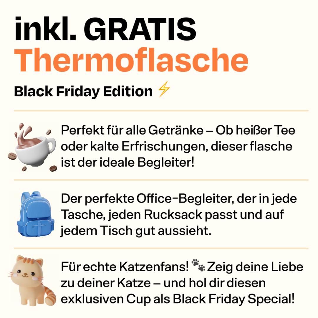 7 Katzenleben Bundle mit GRATIS Thermoflasche