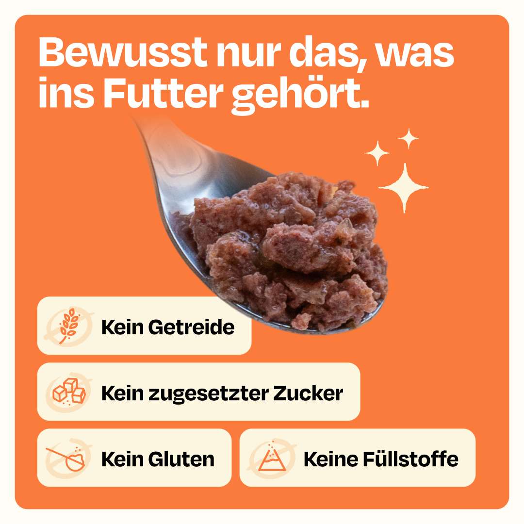 6x200g Huhn mit Kaninchen Nassfutter