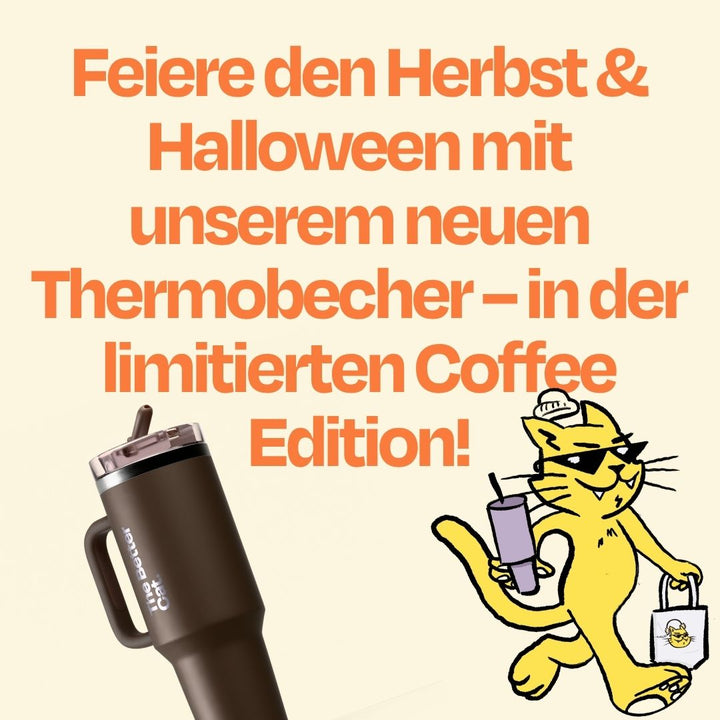 Halloweenbecher im Stanley-Stil | Coffee Farbe