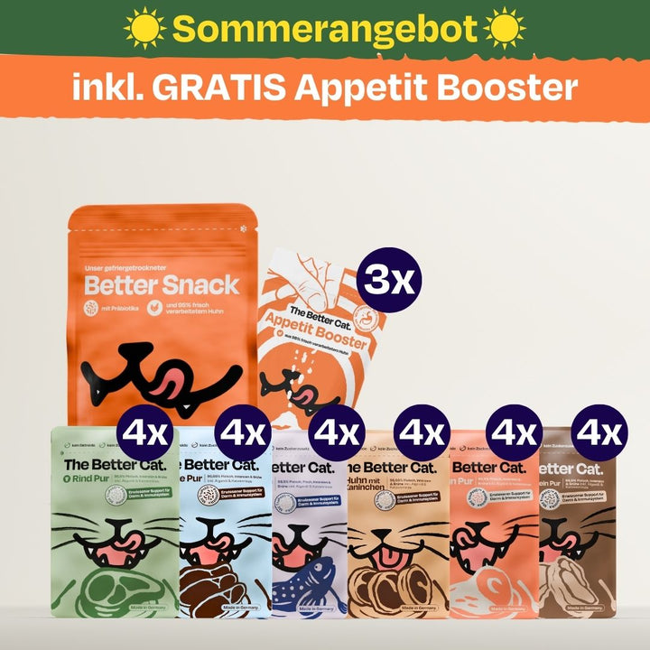 Frisches Starterpack inkl. GRATIS Appetit Booster Proben
