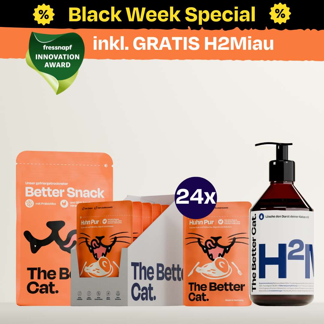 Nassfutter Starterpack inkl. GRATIS H2Miau Hydration Booster