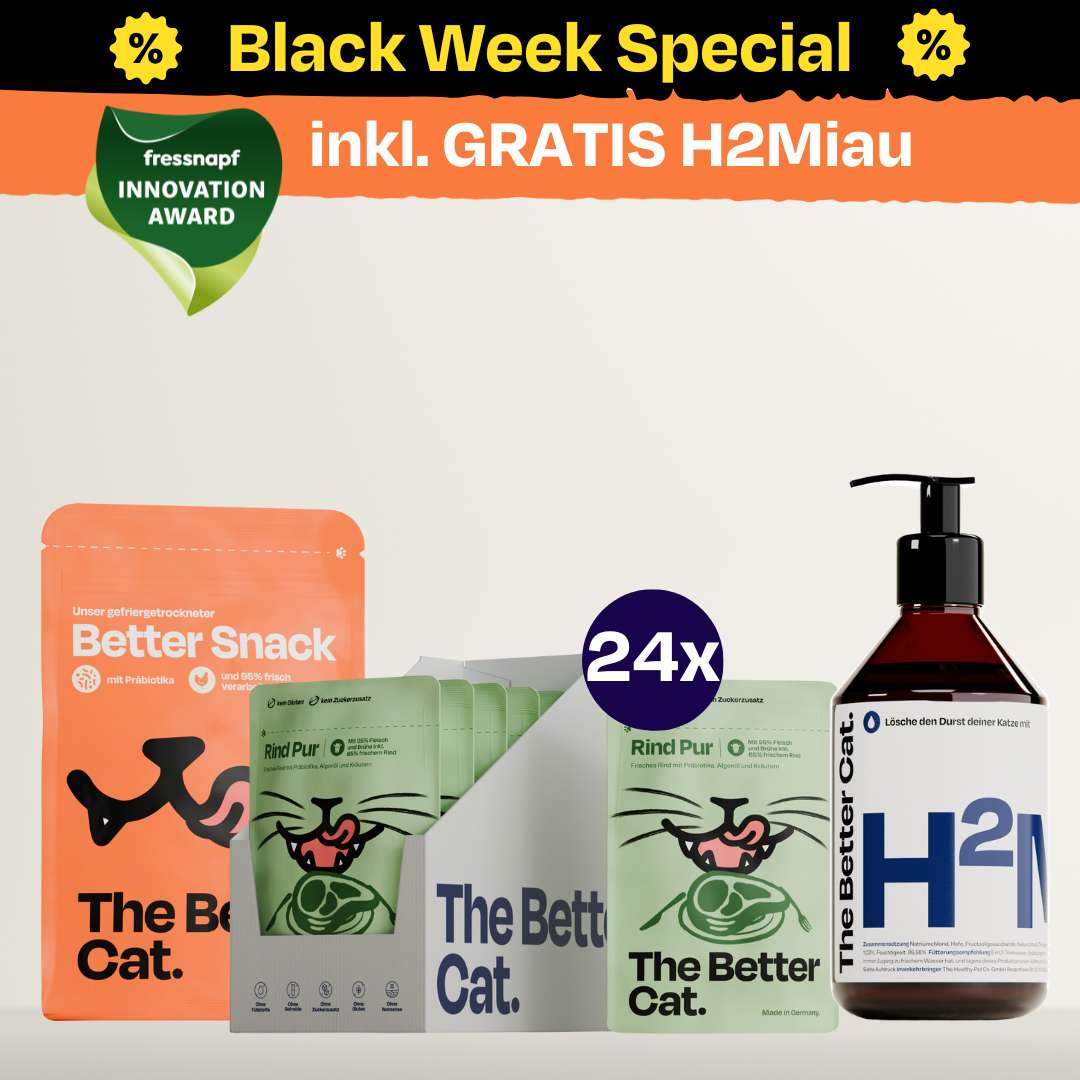 Nassfutter Starterpack inkl. GRATIS H2Miau Hydration Booster