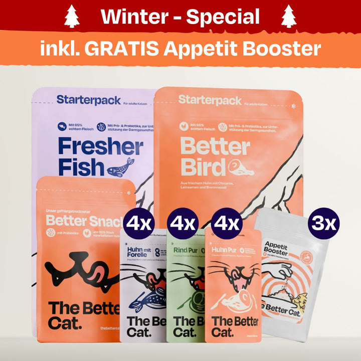 Frisches Starterpack inkl. GRATIS Appetit Booster Proben