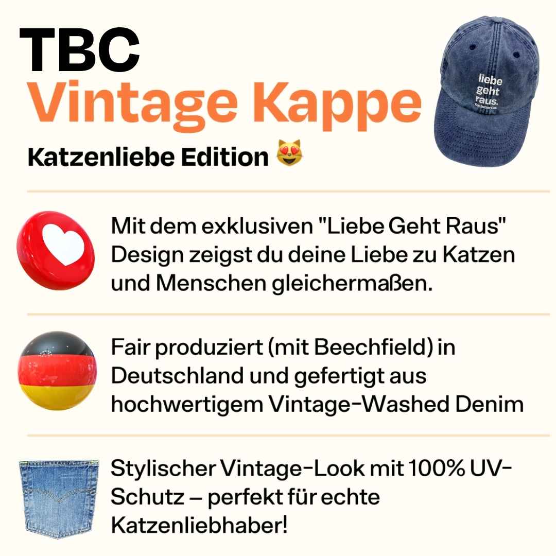 Vintage "Liebe Geht Raus" Cap