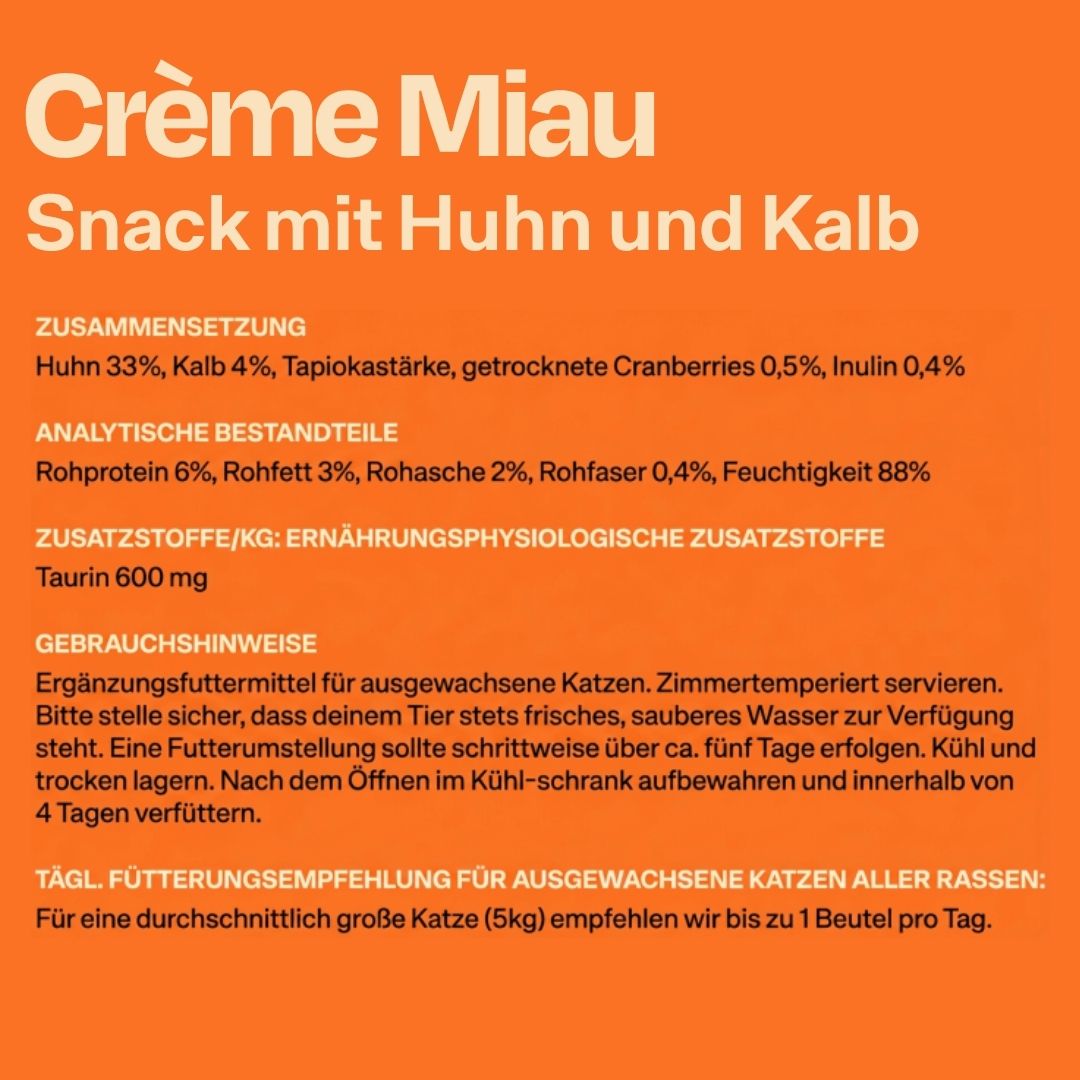 Crème Miau Schleck Snack