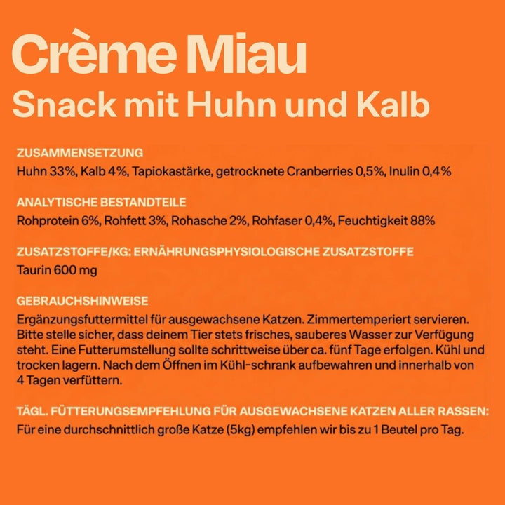 Crème Miau Schleck Snack