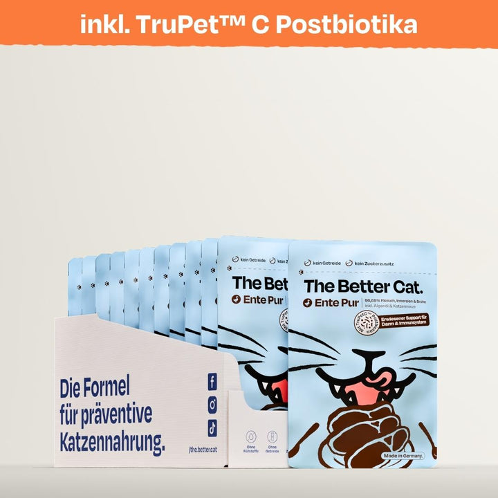 12x85g Monoprotein Ente Pur Nassfutter