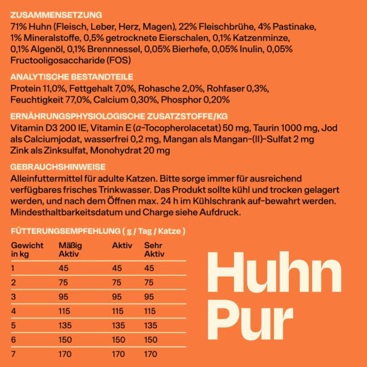 6x200g Monoprotein Huhn Pur Nassfutter