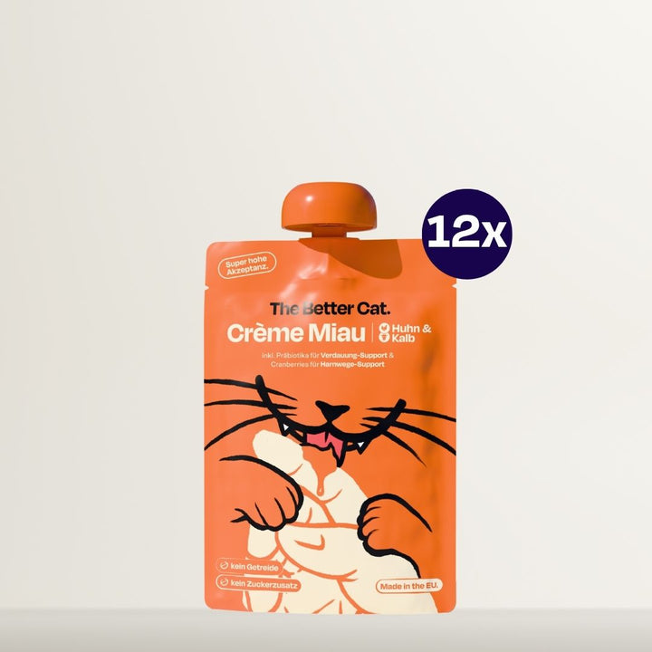 12x85g Crème Miau Schleck Snack