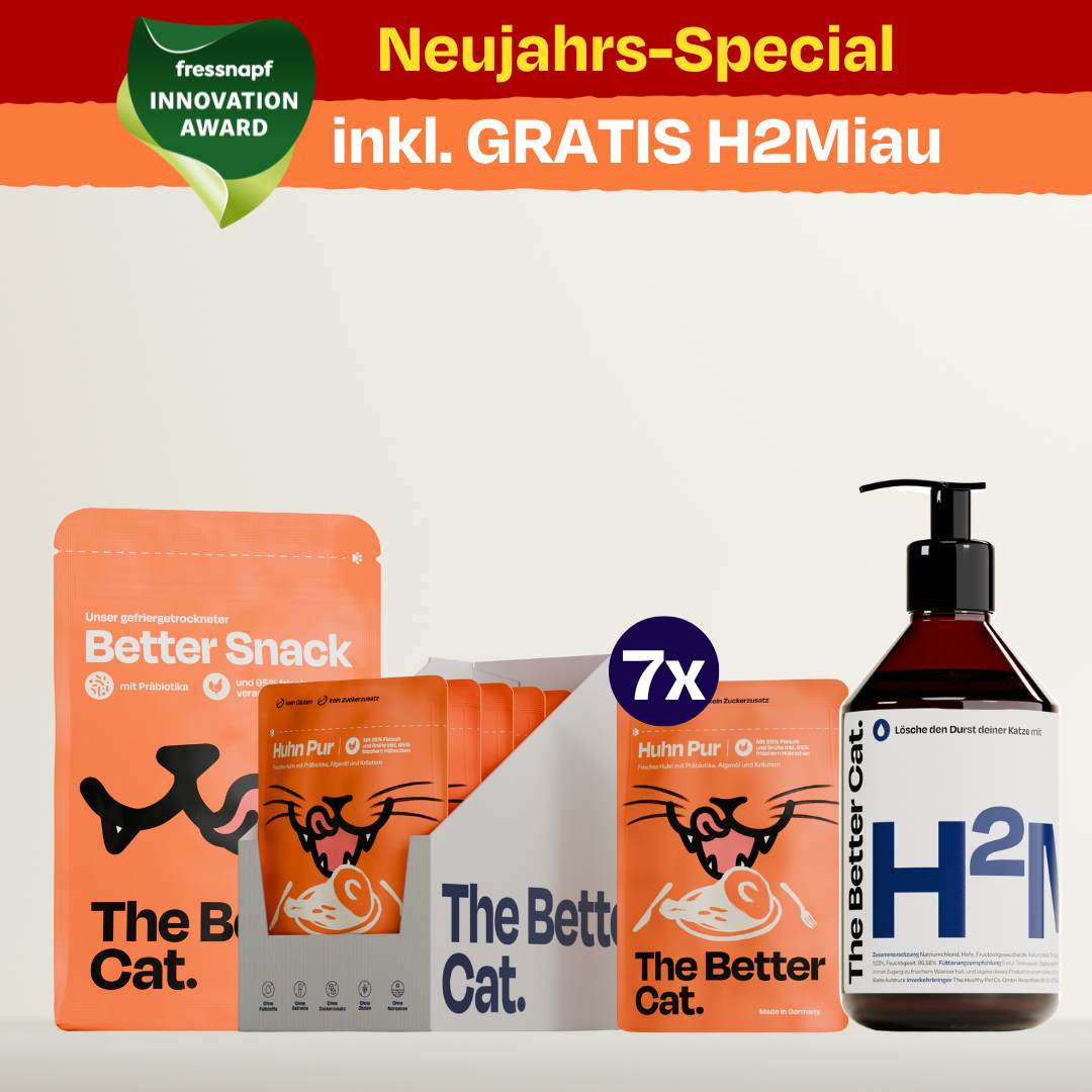 Nassfutter Starterpack inkl. GRATIS H2Miau Hydration Booster