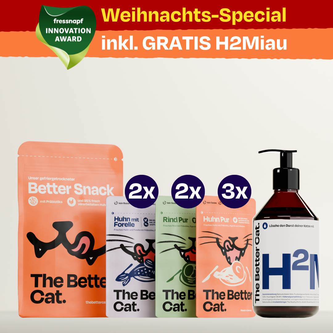 Nassfutter Starterpack inkl. GRATIS H2Miau Hydration Booster