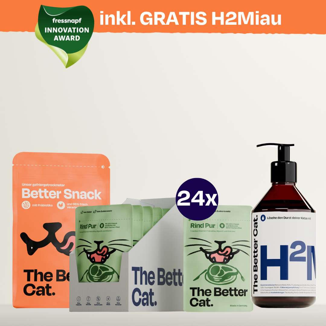 Nassfutter Starterpack inkl. GRATIS H2Miau Hydration Booster
