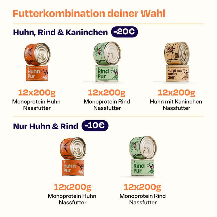 Nassfutter Volumenpaket - Dosen