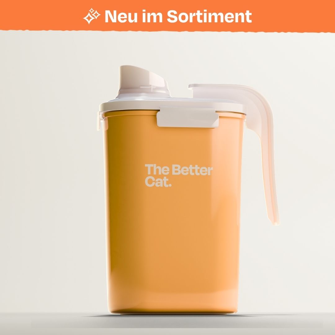 Katzenfutterbehälter mit Messbecher