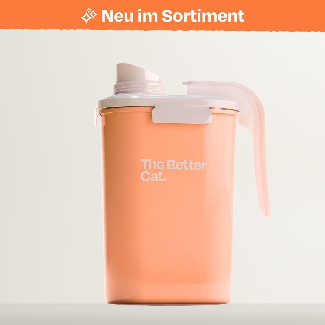 Katzenfutterbehälter mit Messbecher