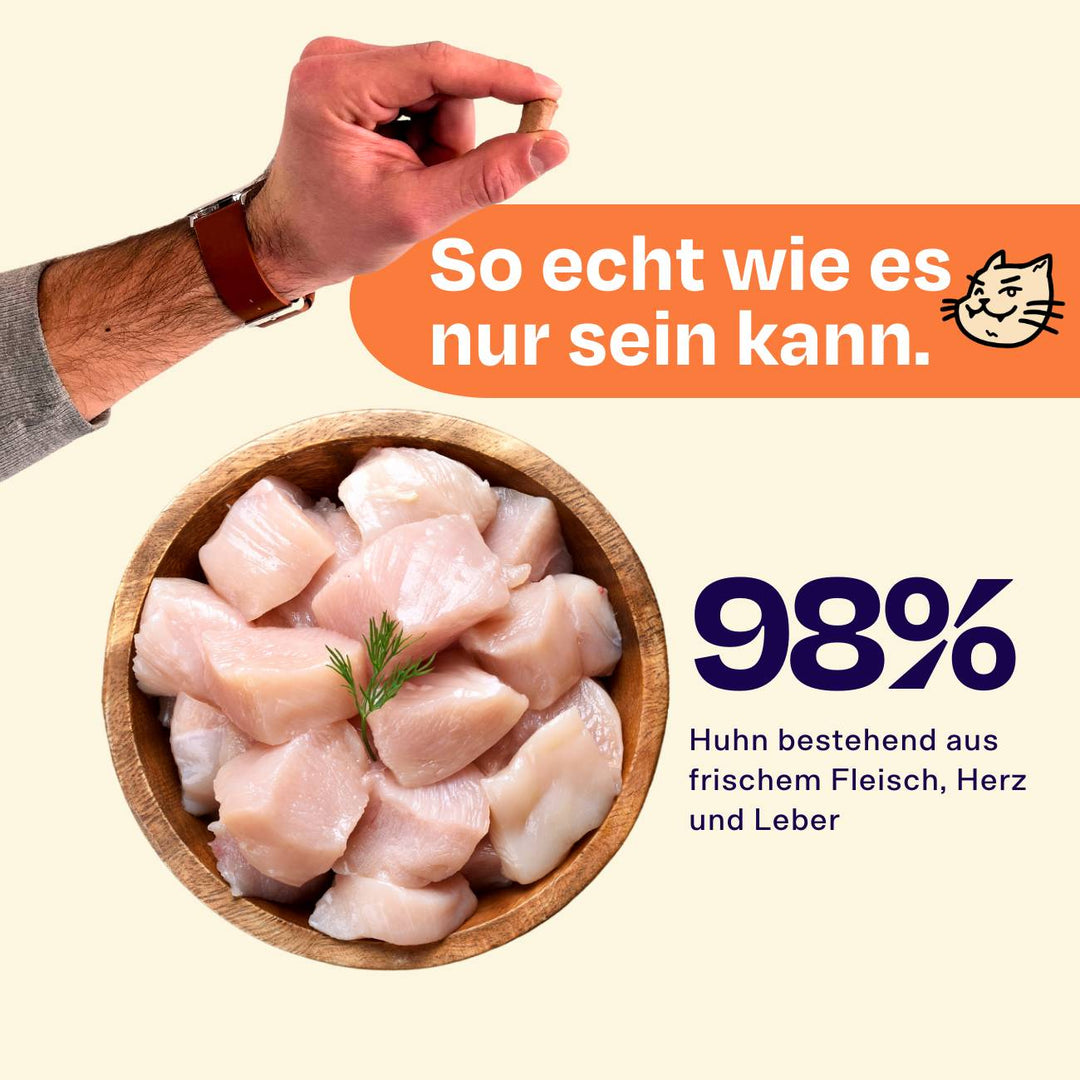 50g gefriergetrockneter purer Hühnersnack 🐔