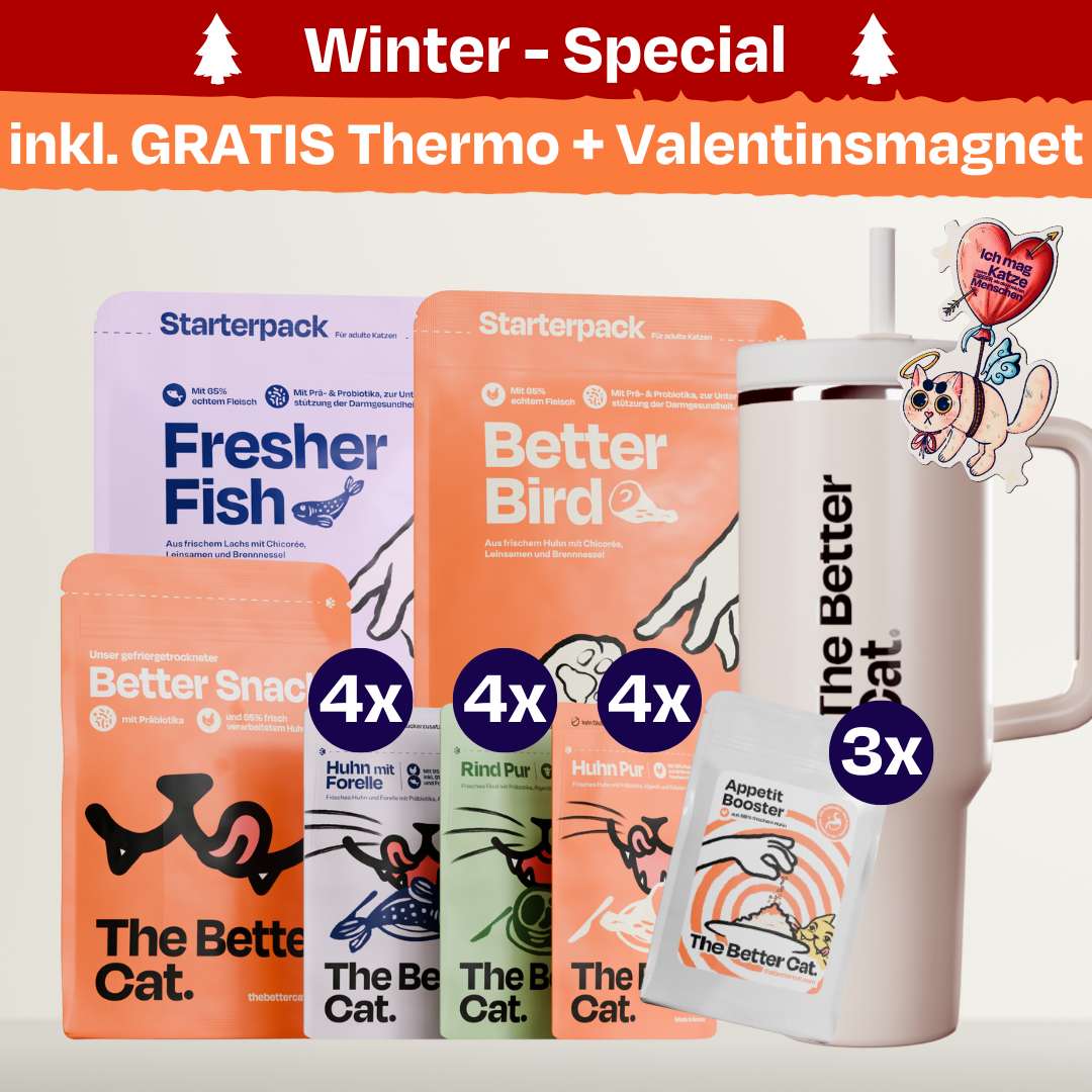 Katzenliebe Bundle inkl. GRATIS Thermo & Valentins-Magnet