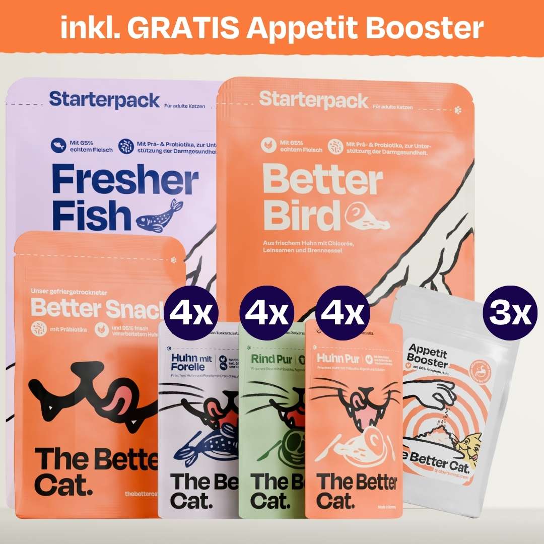 Frisches Starterpack inkl. GRATIS Appetit Booster Proben