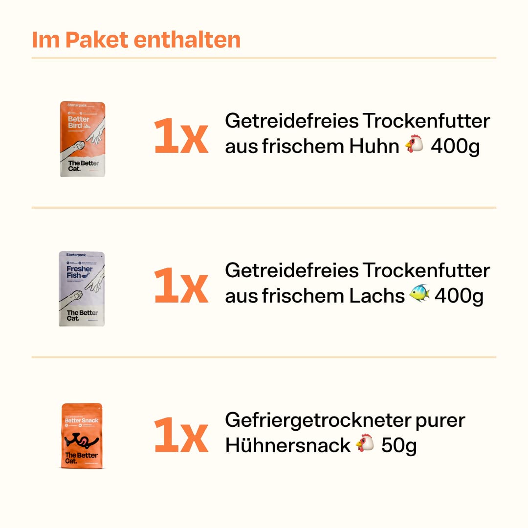 Getreidefreies Trockenfutter Probier-Pack