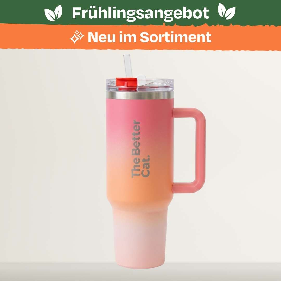 GRATIS Thermobecher - Peach Ombré