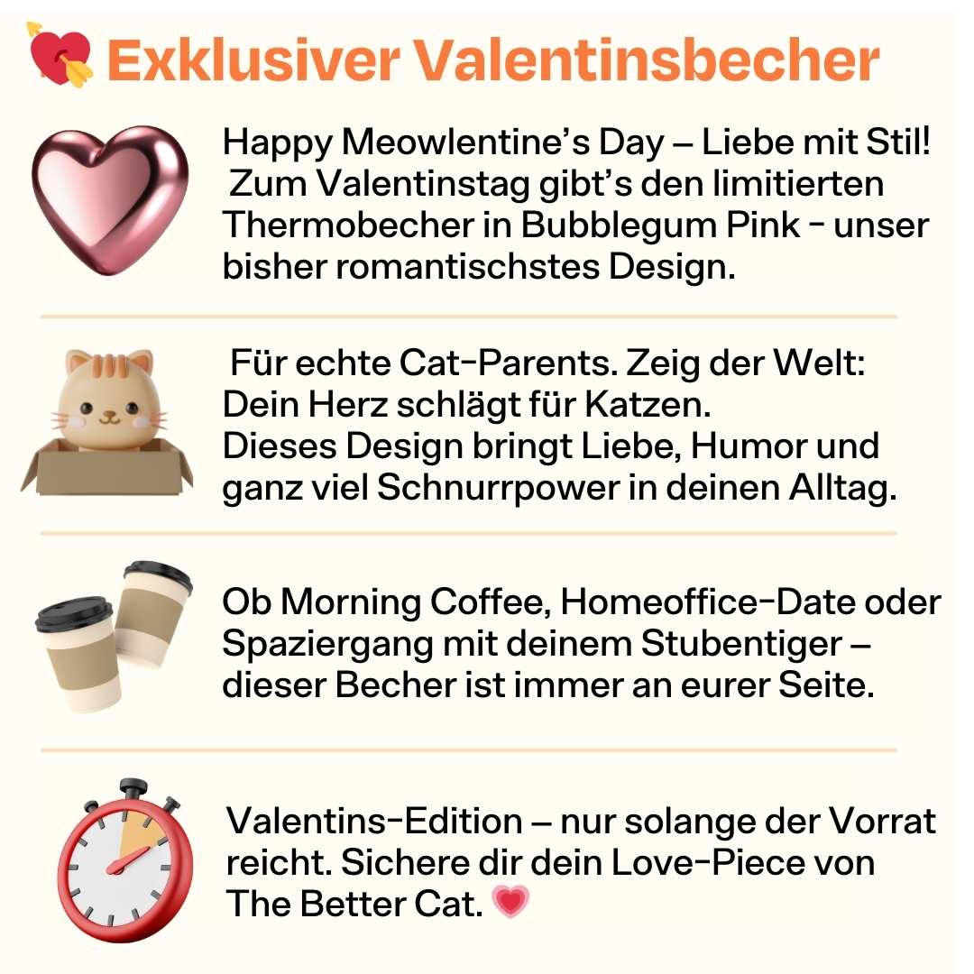 Valentinsbecher - Bubblegum Edition