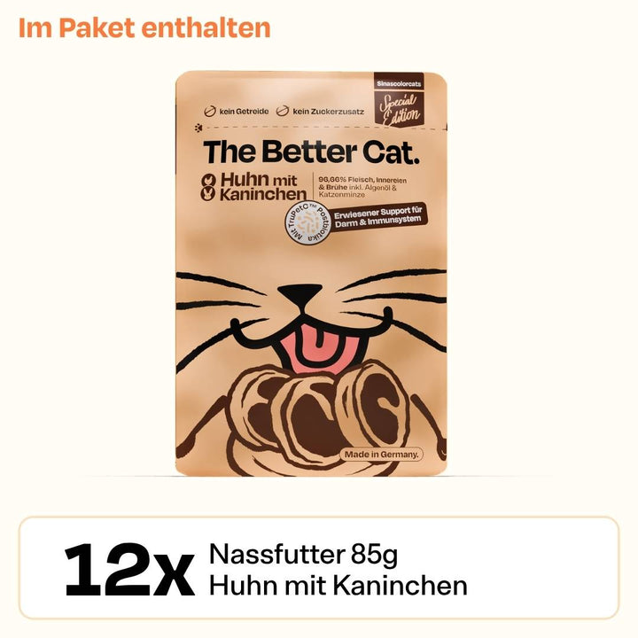 12x85g Huhn MIt Kaninchen Nassfutter
